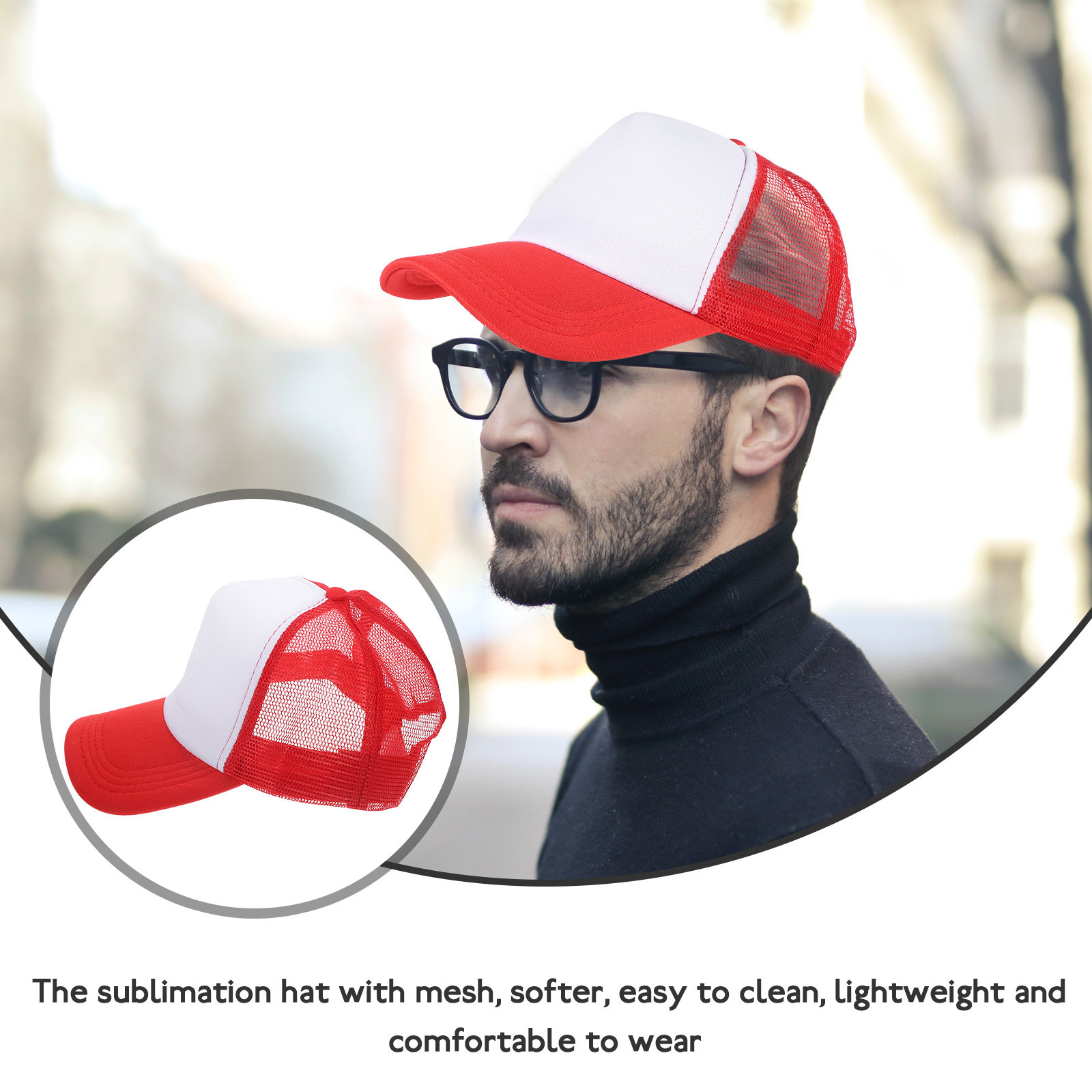 10 sztuk czapek baseballowych  – Hat Sublimation Blank recenzja i cena