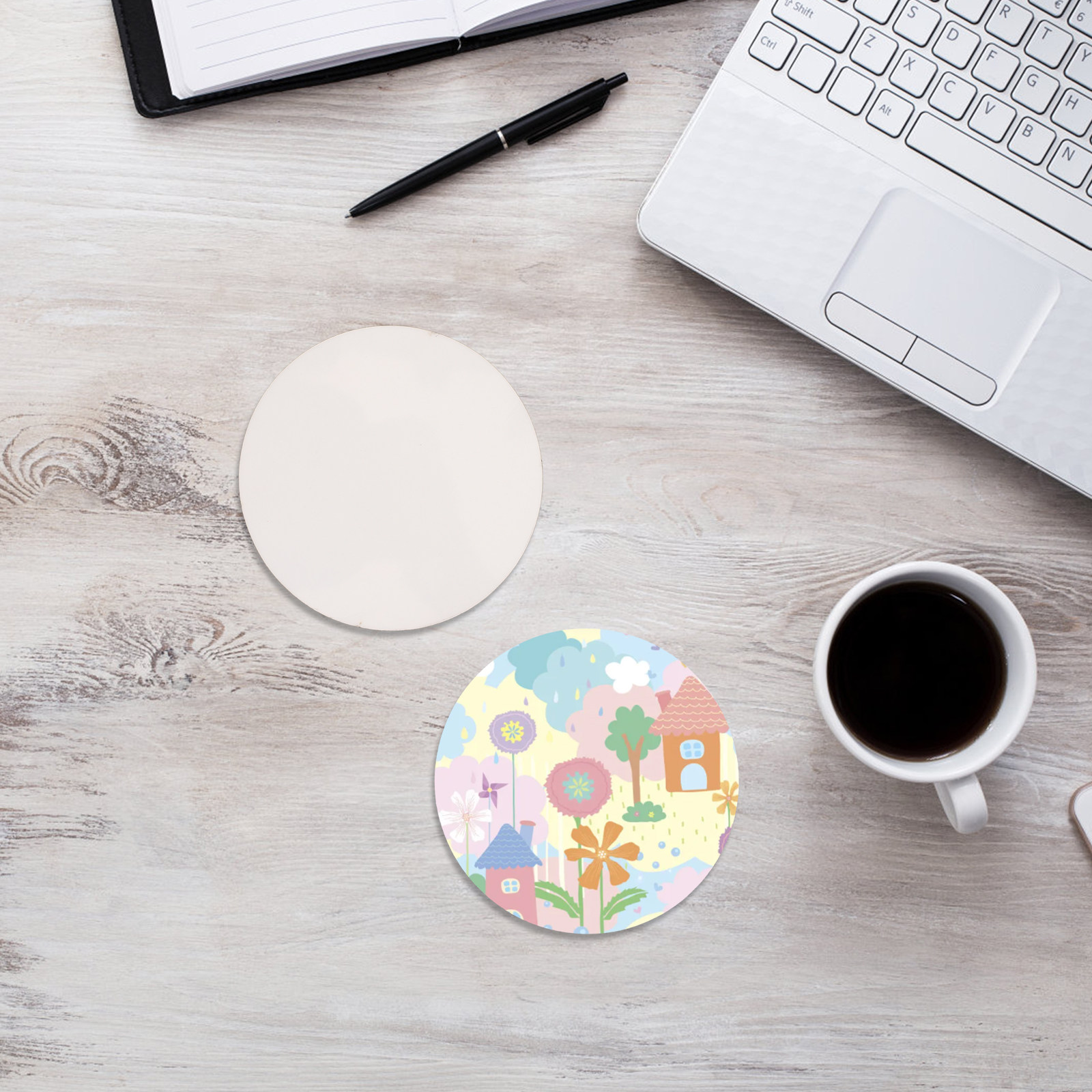 10 szt. drewnianych podkładek  – Coaster Sublimation Blank recenzja i cena